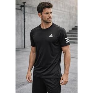 Adidas NWOT Black YXL / Adult Small Athletic Athleisure Soccer Training T-Shirt